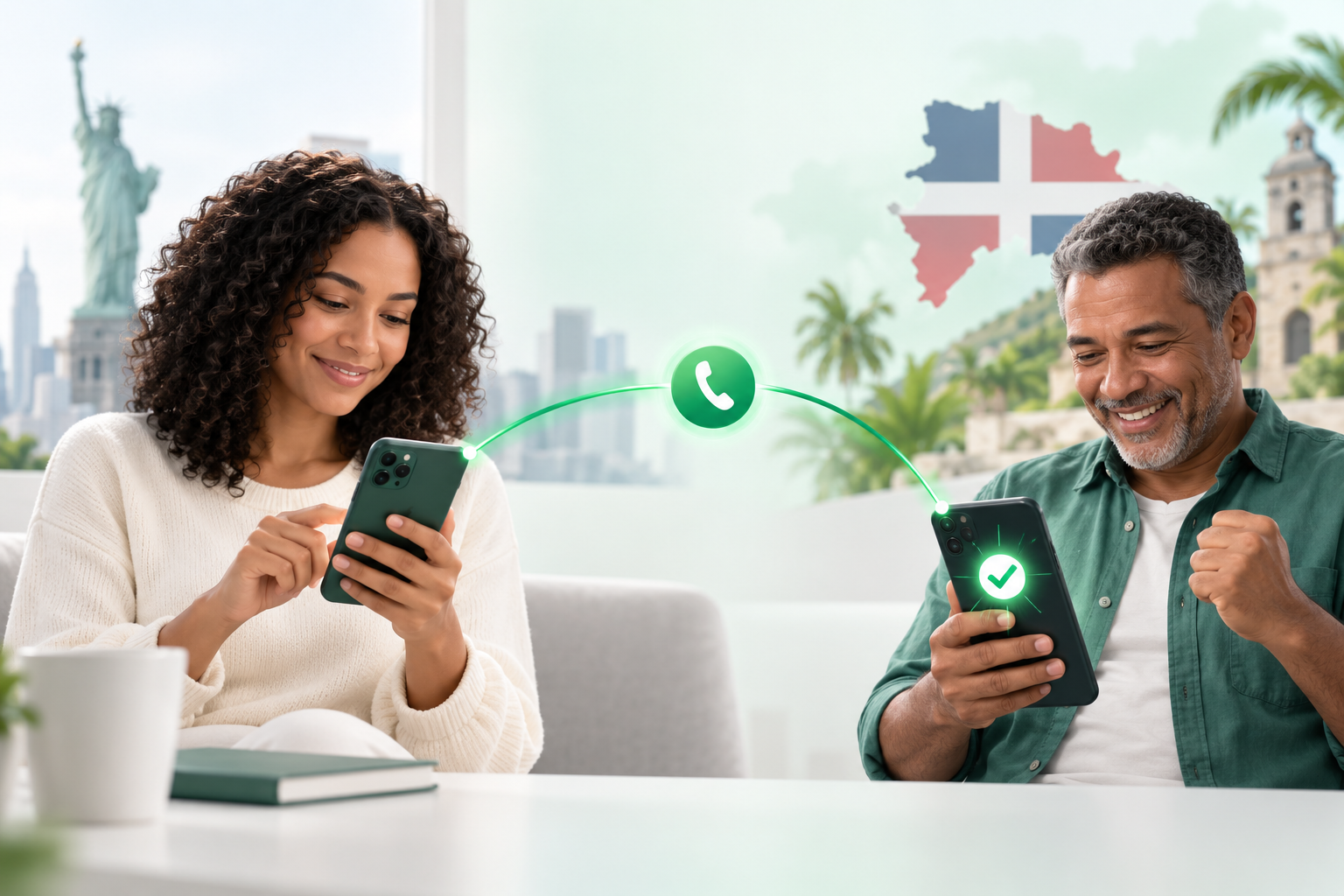 Recharge a Dominican Republic phone from the United States