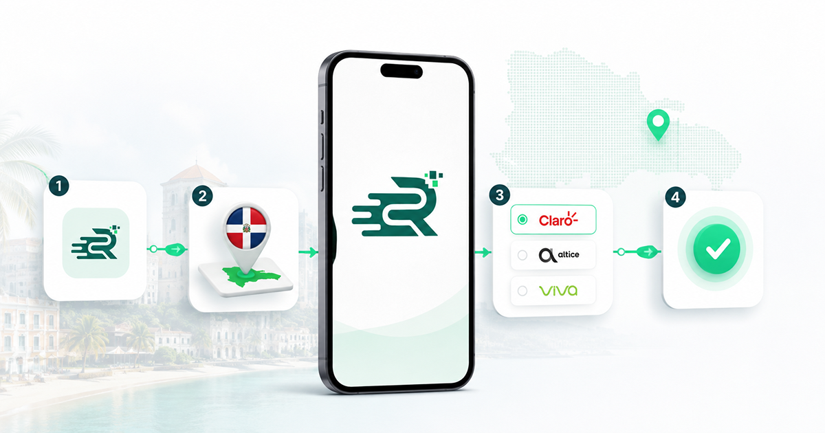 Step by step: send a top-up to the Dominican Republic